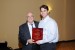 Dr. Daniel Katz receives a plaque of appreciation of the Plenary Keynote Address he delivered, from Dr. Nagib Callaos, conference General Chair.